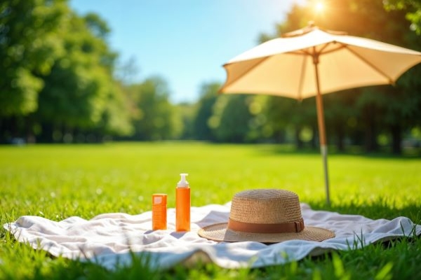 Sonnenschutz beim Picknick