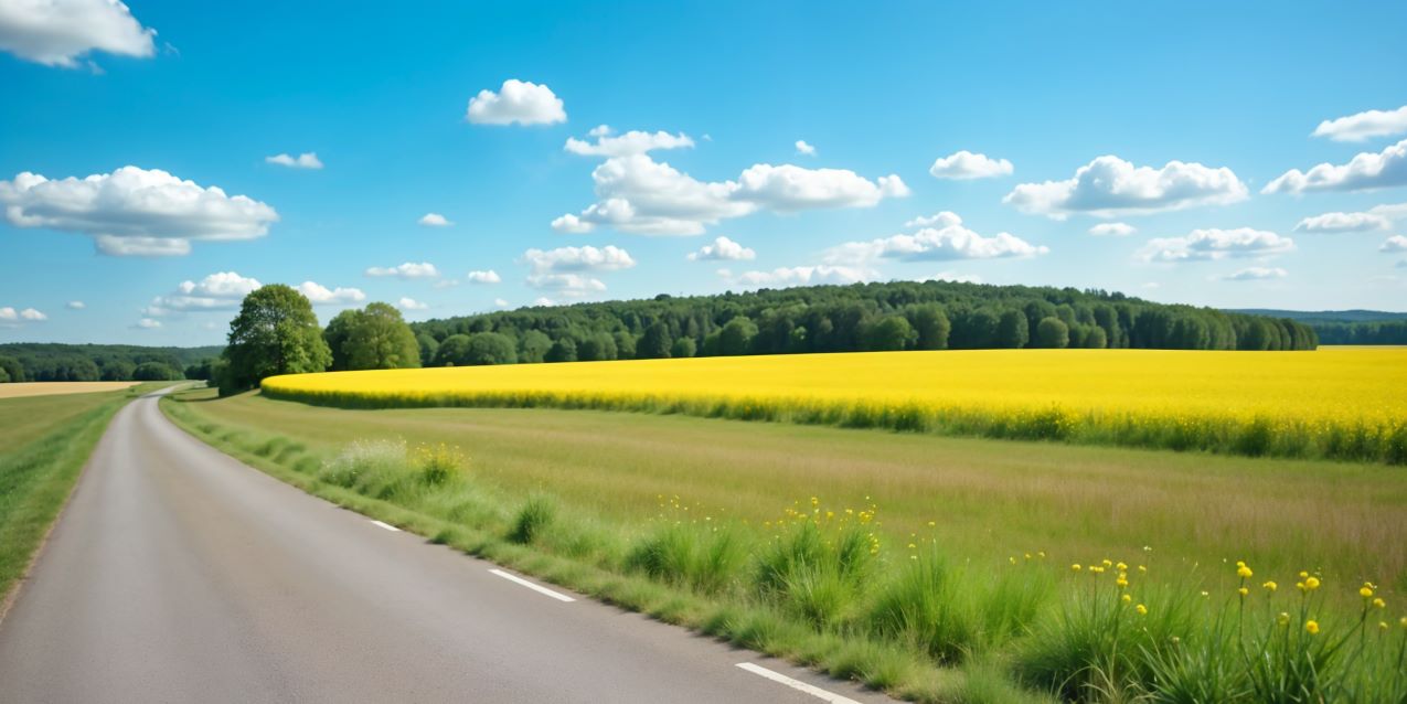 Die Laufstrecke in Flaeming