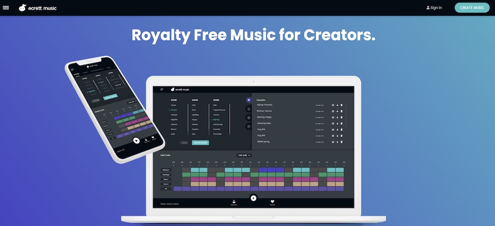 Ecrett Music Website