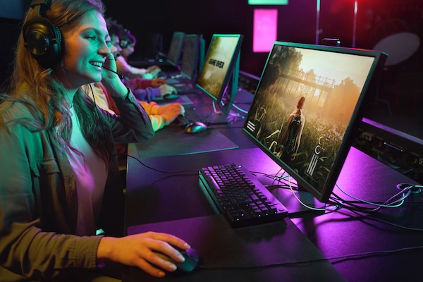 Gamer beim Livestreaming