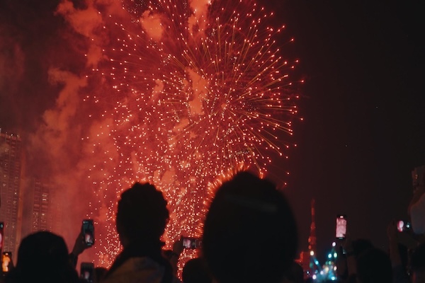 Feuerwerk bei der Pyronale 2024