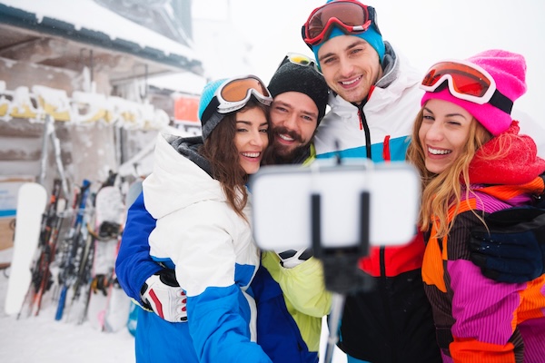 Selfie im Skiurlaub