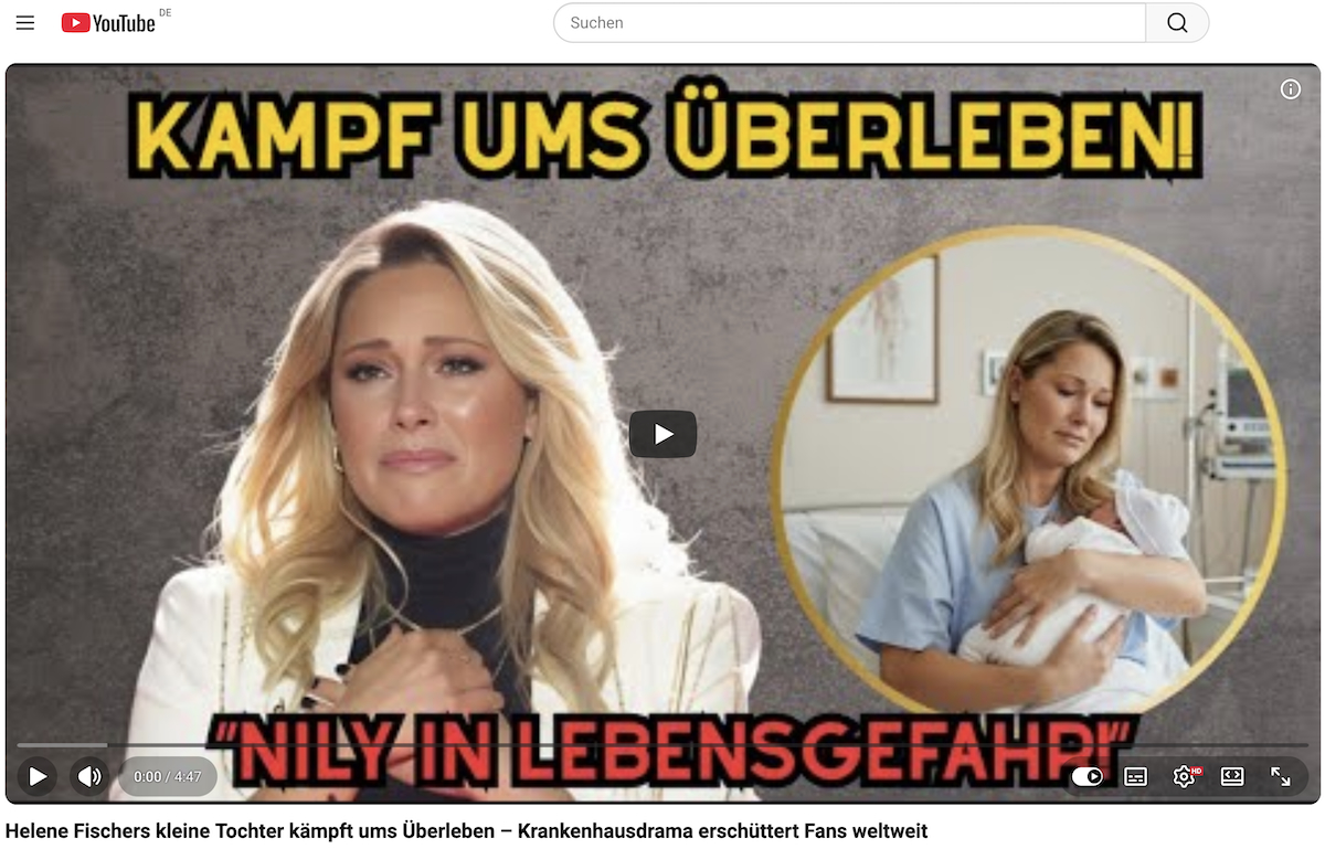 Helene Fischer Tochter Krankheit Spekulationen