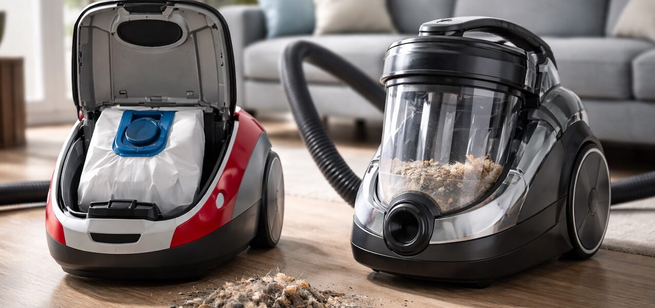 Staubsauger mit Beutel vs. beutellos: Was ist hygienischer?