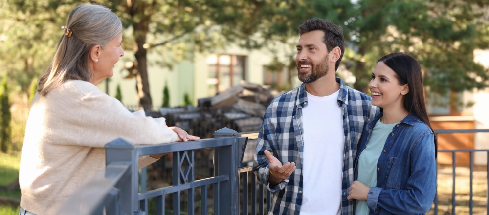 Gespräch mit den Nachbarn