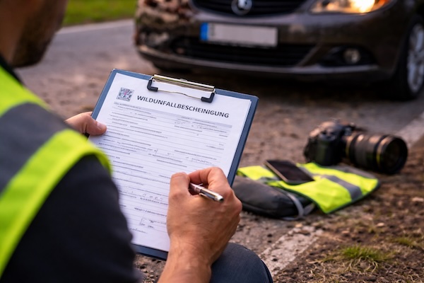 Wildunfallbeschienigung