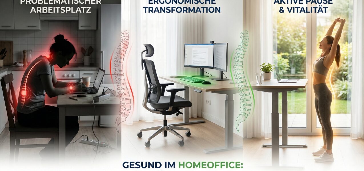 Gesund im Homeoffice arbeiten: 7 Tipps für Haltung, Rücken und Fokus