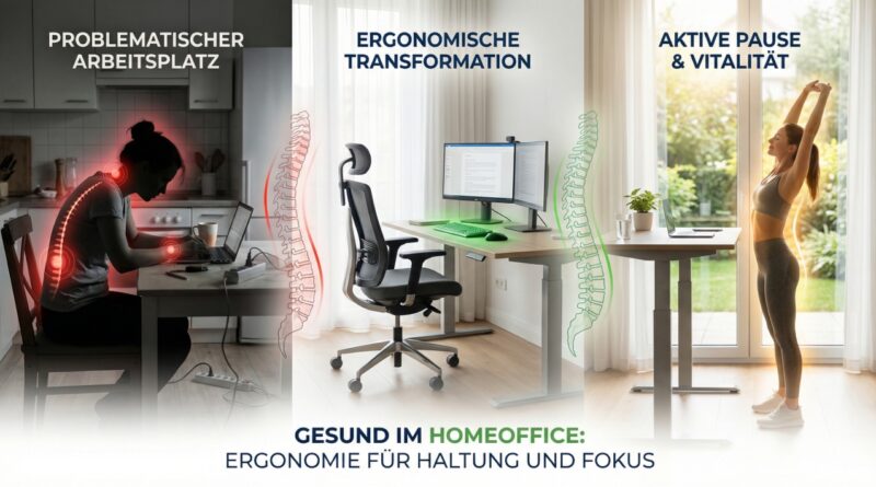 Gesund im Homeoffice arbeiten: 7 Tipps für Haltung, Rücken und Fokus