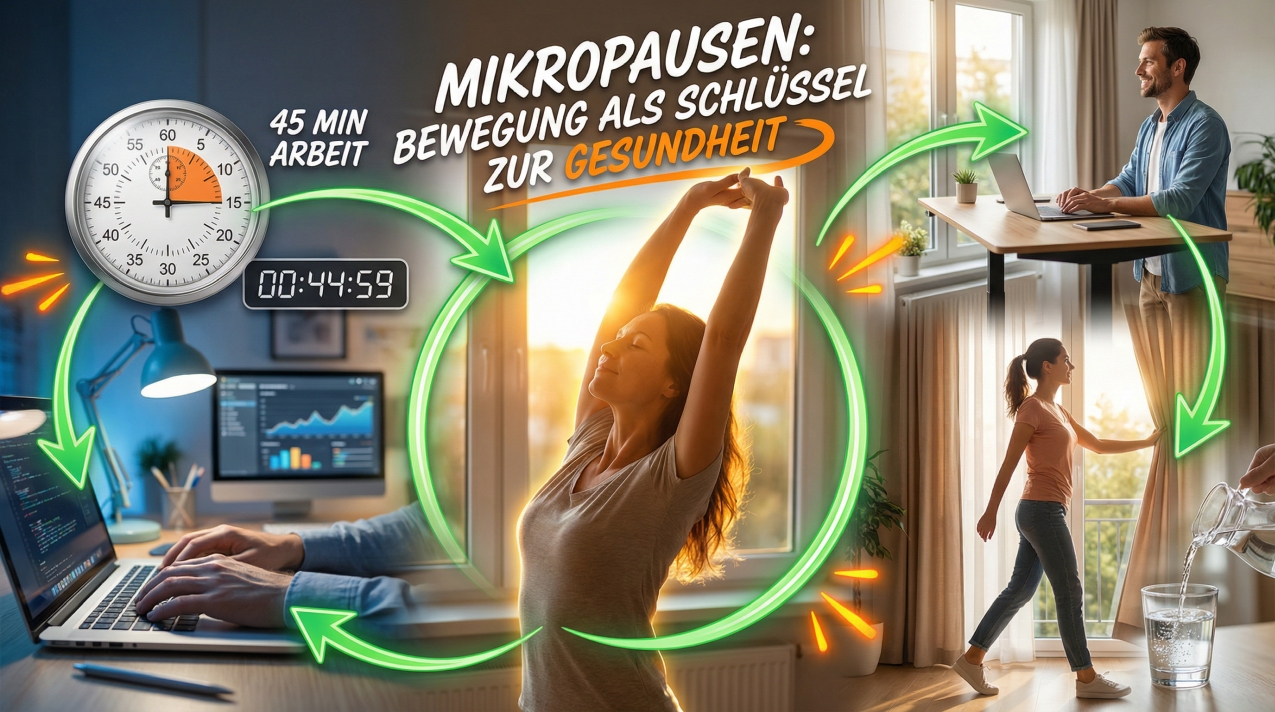 Mikropausen einbauen – zwei Minuten machen einen großen Unterschied