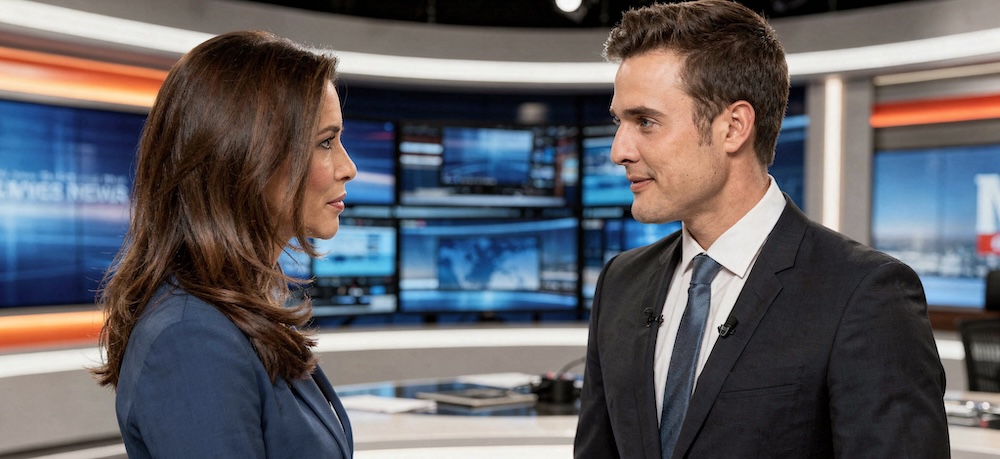 Constantin Schreiber und Julia-Niharika Sen