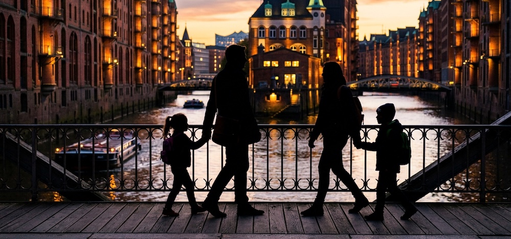 Familie in Hamburg