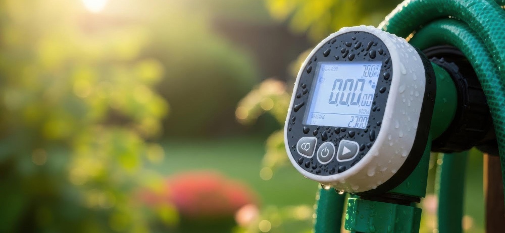 Zeitschaltuhr im Garten