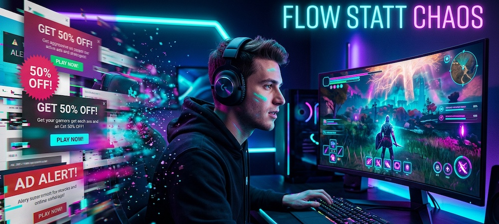 Psychologischer Flow ohne Störfaktoren