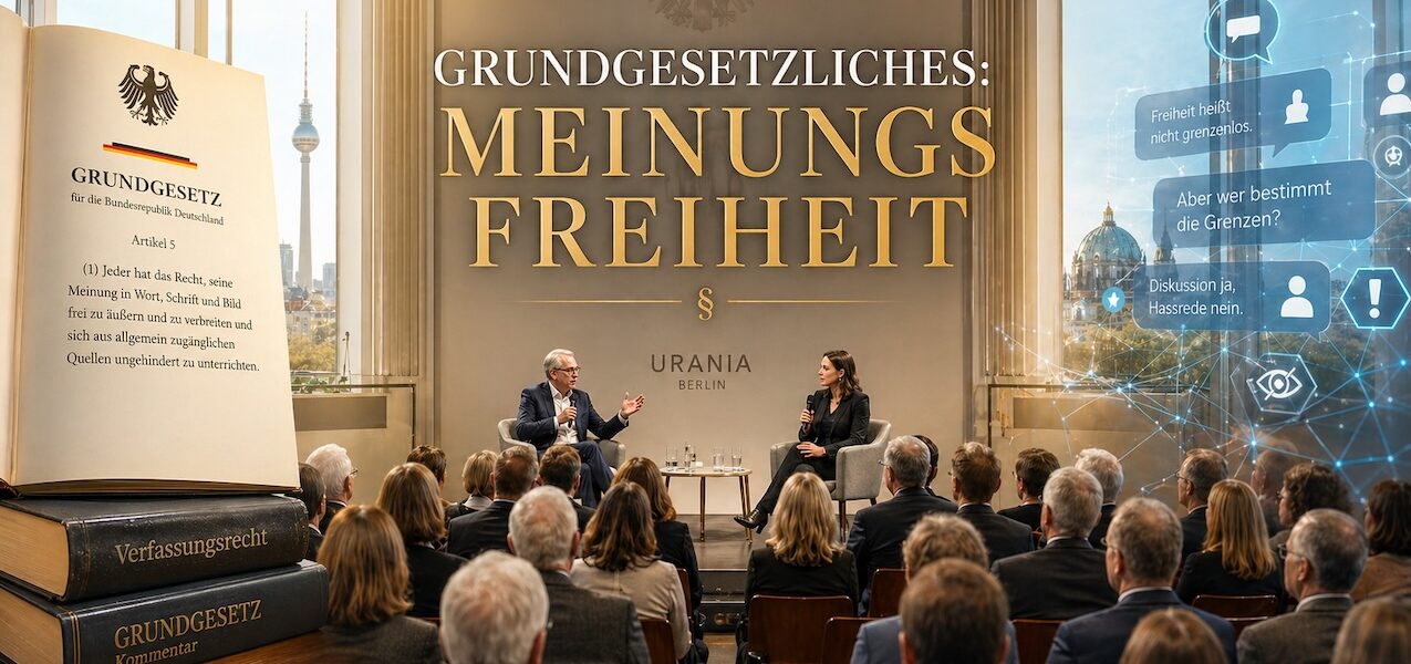 Diskussion über Meinungsfreiheit in der Urania Berlin