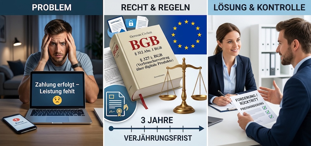 Verbraucherrecht bei digitalen Leistungen in Deutschland