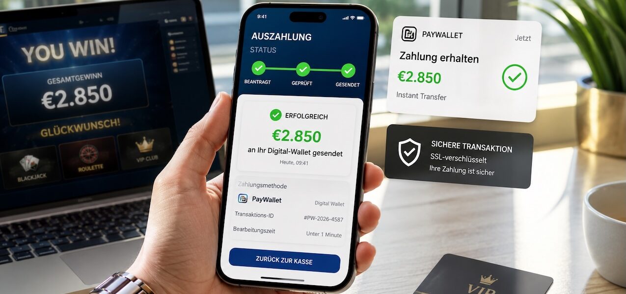 Sofortauszahlungen als neues Qualitätsmerkmal bei Online-Casinos