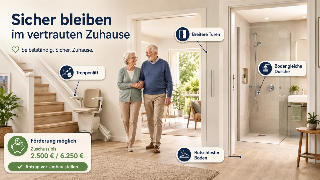 Altersgerechter Umbau: Im vertrauten Haus sicher bleiben