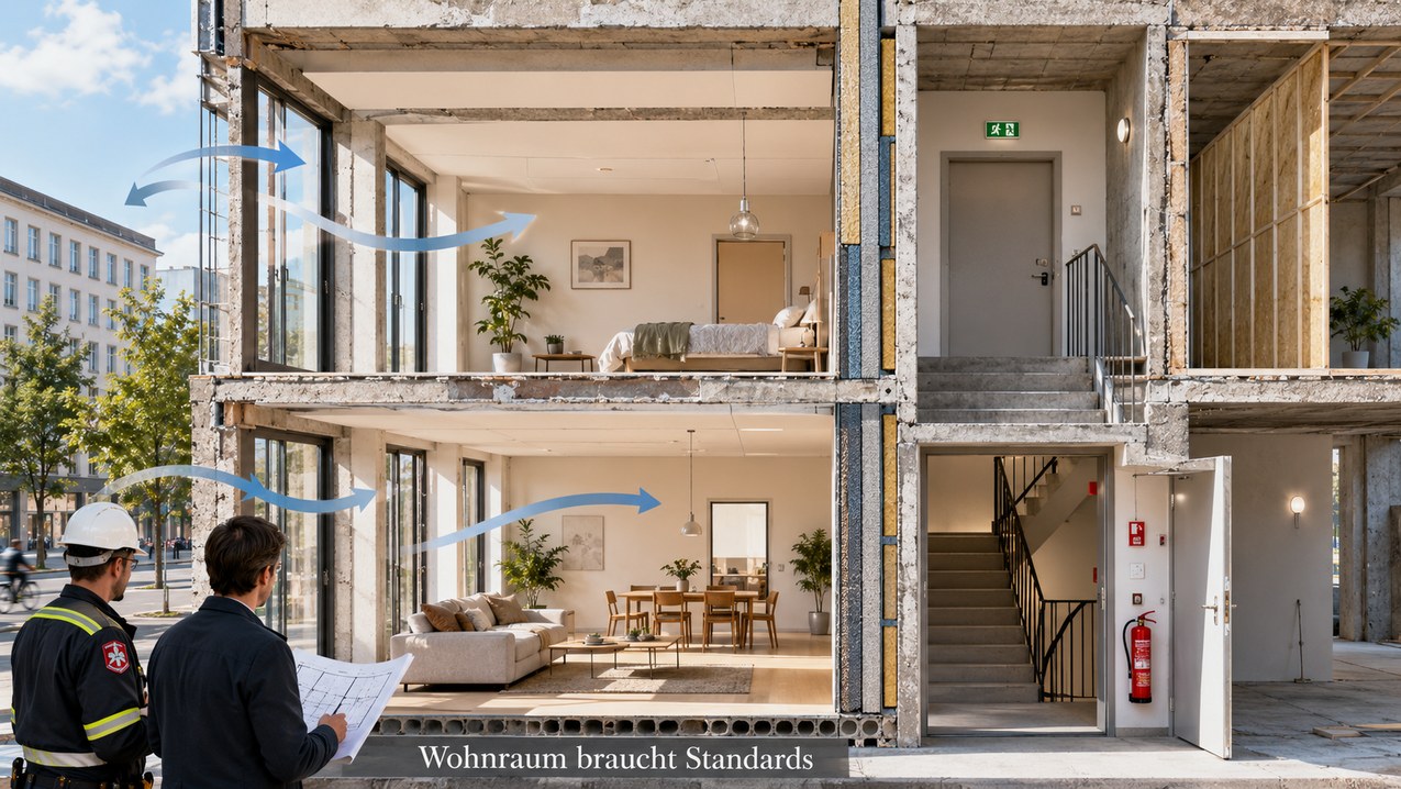 Bauordnungsrechtliche Anforderungen an Wohnraum