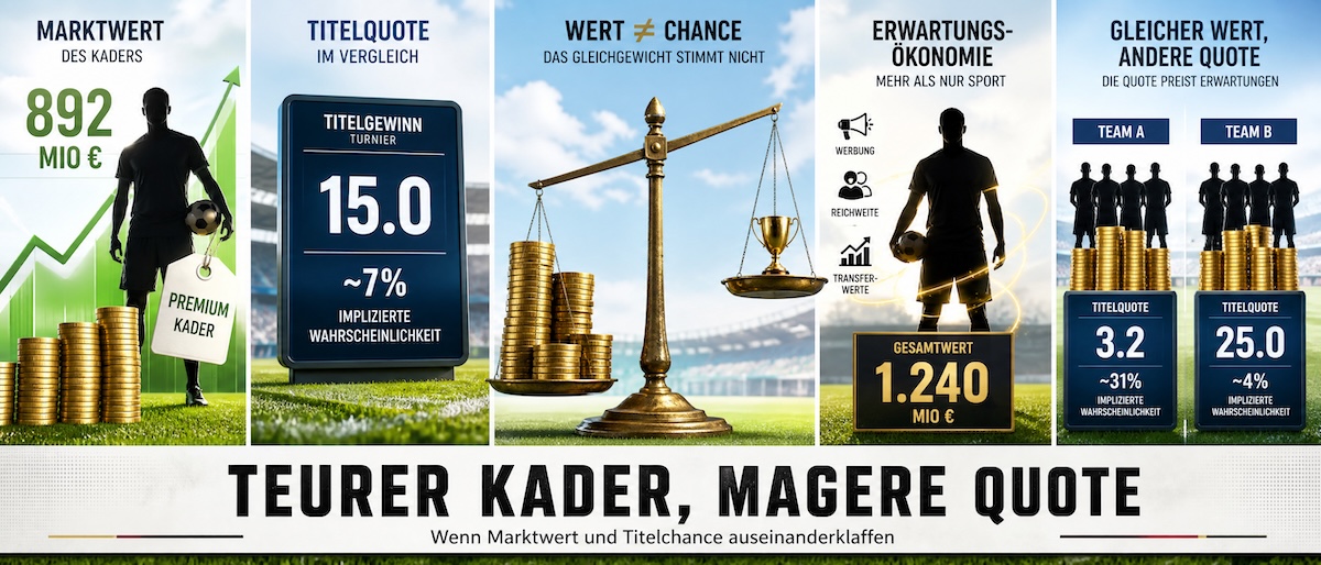 Teurer Kader, magere Quote