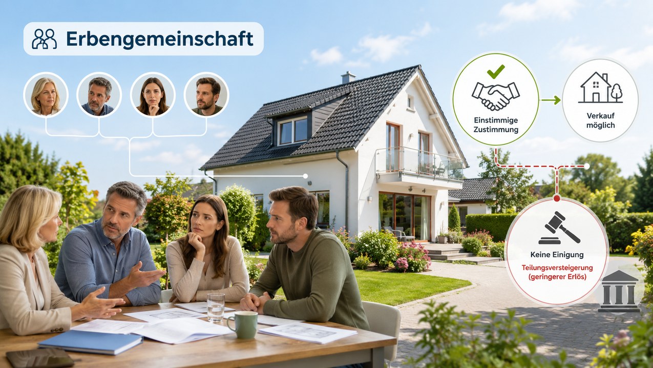 Besonderheiten bei Erbengemeinschaften