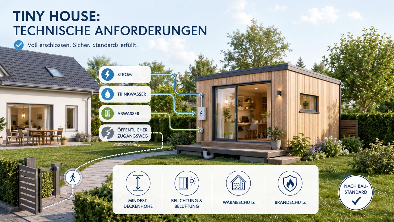 Erschließung und technische Mindestanforderungen