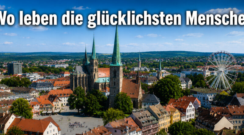 Glücksatlas 2026: Erfurt belegt den ersten Platz