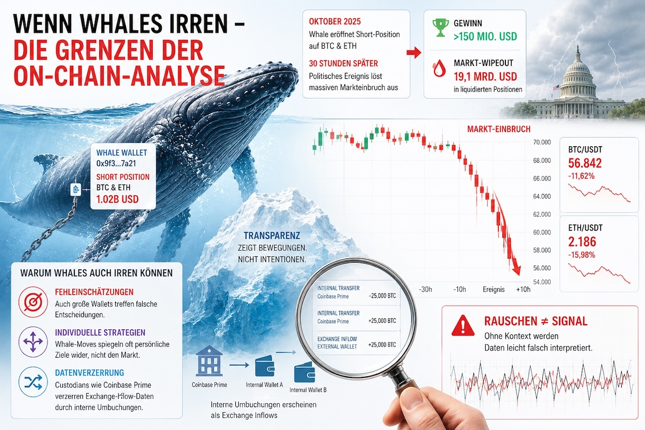 Wenn Whales irren – die Grenzen der On-Chain-Analyse