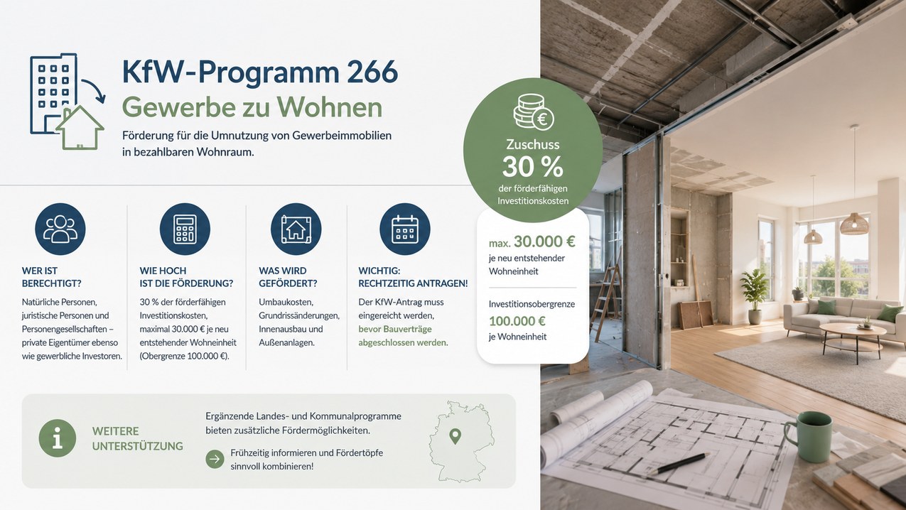 Das KfW-Förderprogramm 266 und weitere Unterstützung