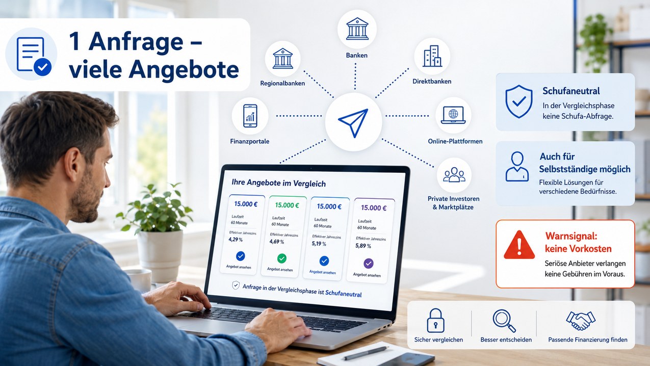 Kreditvermittler und Online-Plattformen