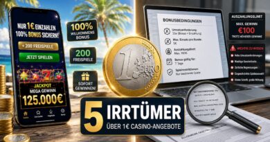 5 häufige Missverständnisse über Casinos mit 1€ Mindesteinzahlung – Mythen zu Boni, Umsatzanforderungen und Auszahlungen