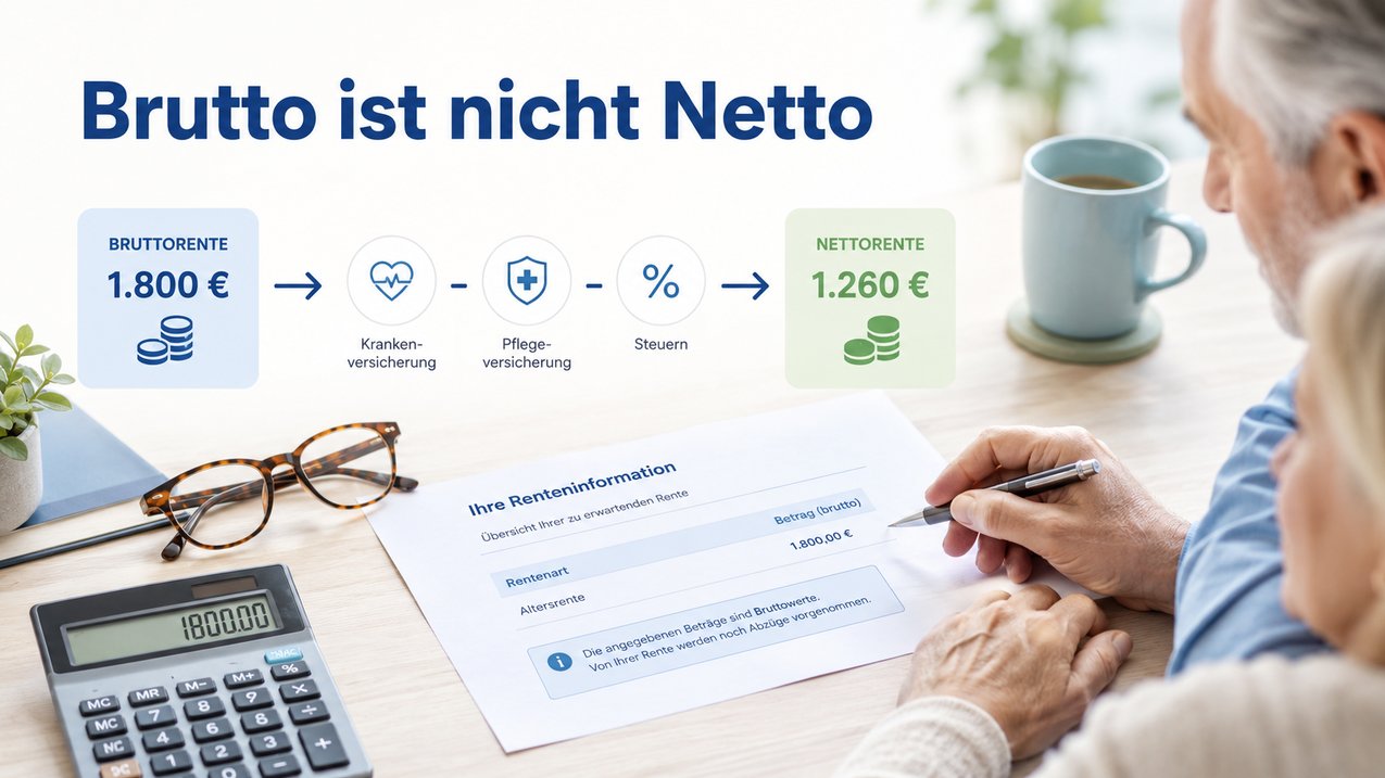 Voraussichtliche Nettorente aus der Renteninformation ableiten