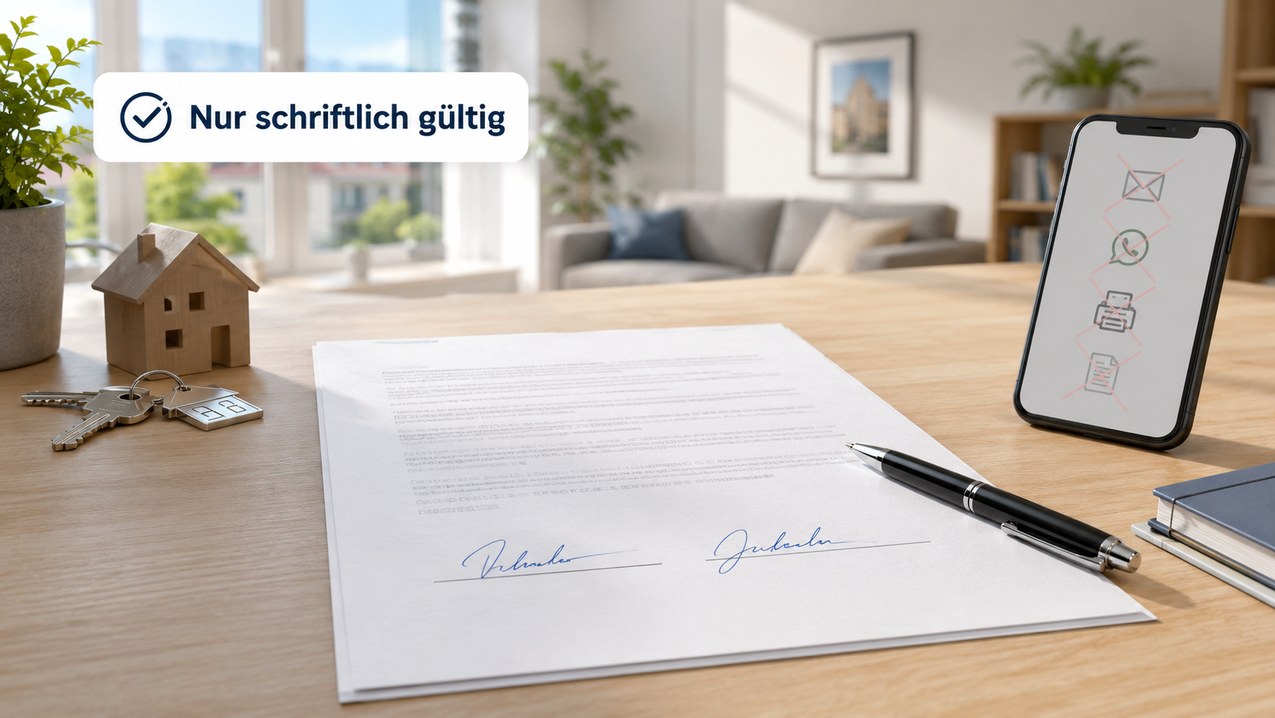 Welche Form wird bei Kündigungen verlangt?