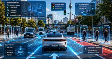 Wie funktionieren selbstfahrende Autos technisch? (Sensoren, KI, Software)