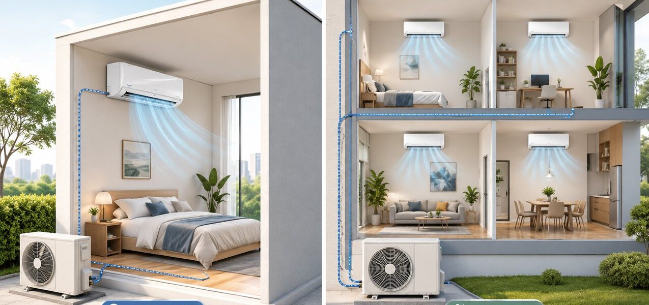 Single-Split oder Multi-Split: Welche Lösung passt zu Wohnung, Haus oder mehreren Räumen?