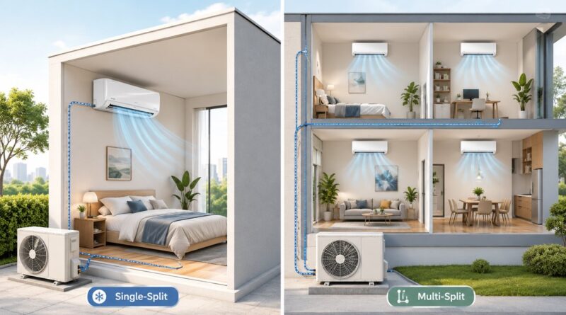 Single-Split oder Multi-Split: Welche Lösung passt zu Wohnung, Haus oder mehreren Räumen?