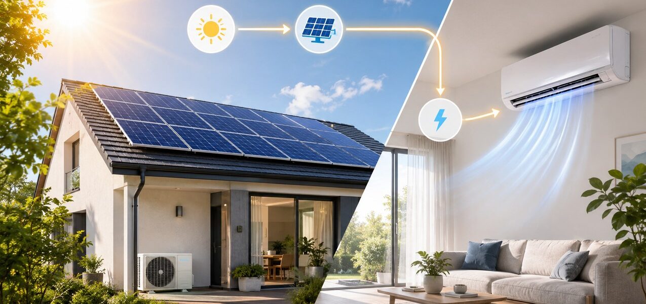 Wie viel Solarleistung braucht man für eine Klimaanlage?