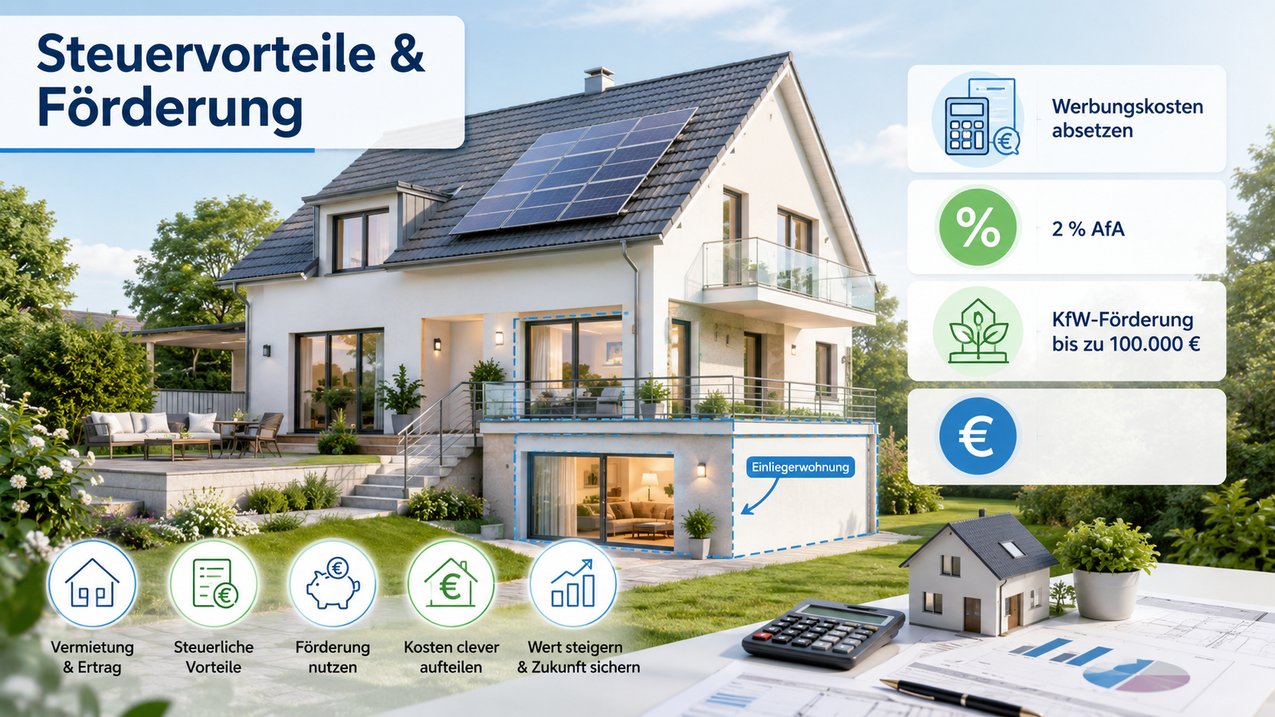 Steuervorteile und Fördermöglichkeiten