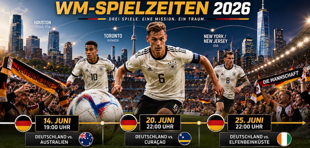 Die Spielzeiten von Deutschland