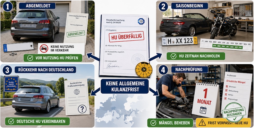 Rechtliche Ausnahmen, Kulanzregelungen und Nachterminoptionen
