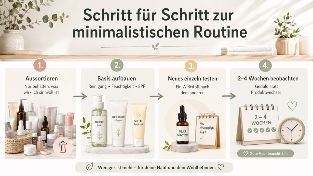 Die Umstellung auf eine reduzierte Routine gelingt schrittweise