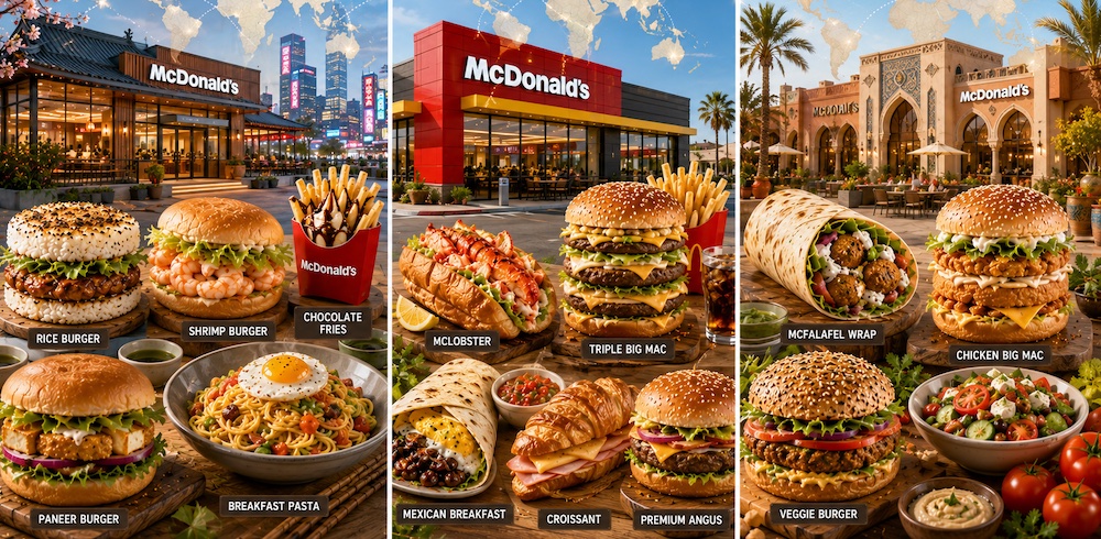 McDonalds in Amerika, Asien und Afrika