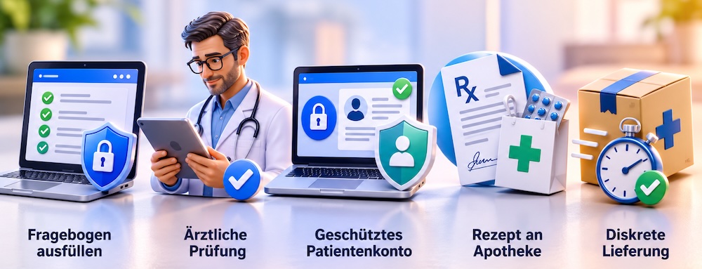 Wie eine sichere Online-Konsultation abläuft
