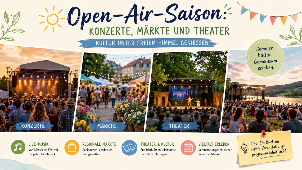 Open-Air-Saison: Konzerte, Märkte und Theater
