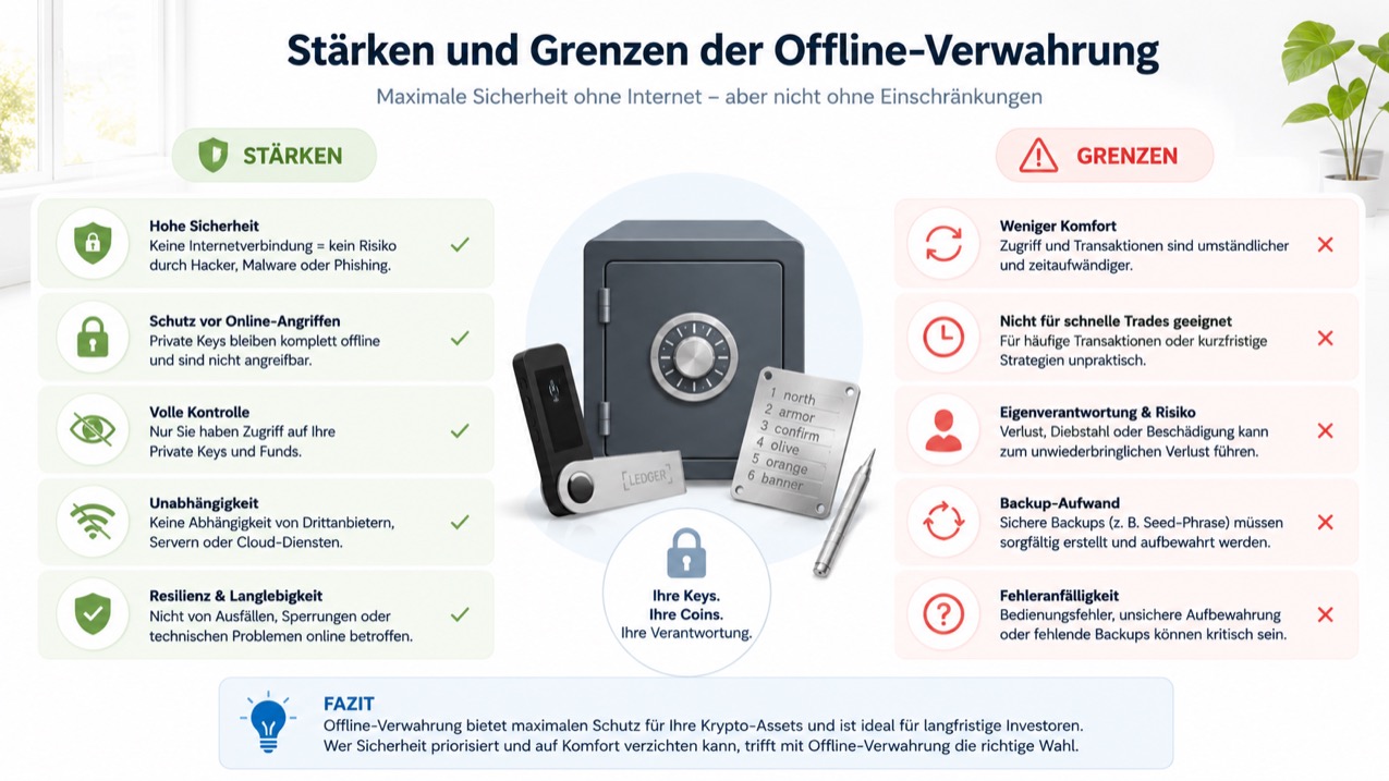 Stärken und Grenzen der Offline-Verwahrung