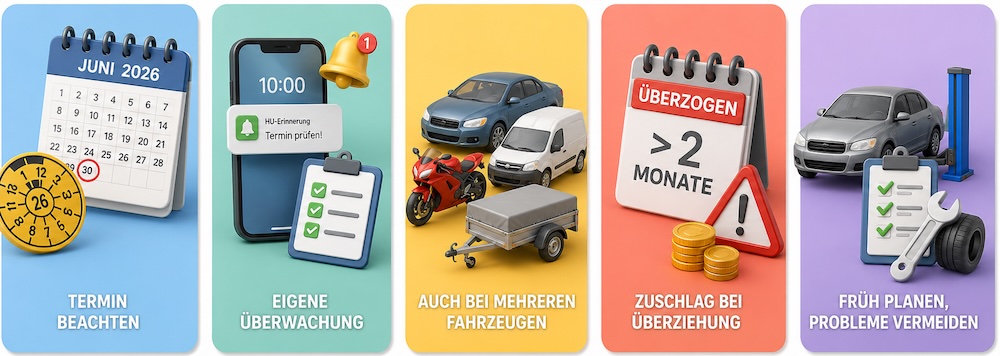 Fristen und Terminüberwachung bei der Hauptuntersuchung