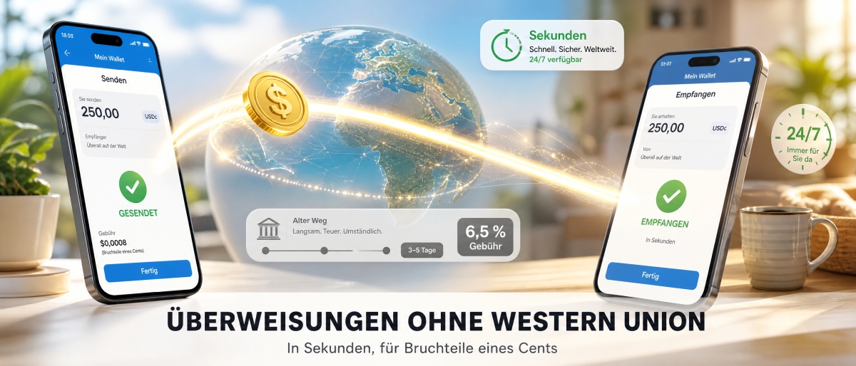 Vom Smartphone zum Geldbote: Überweisungen ohne Western Union