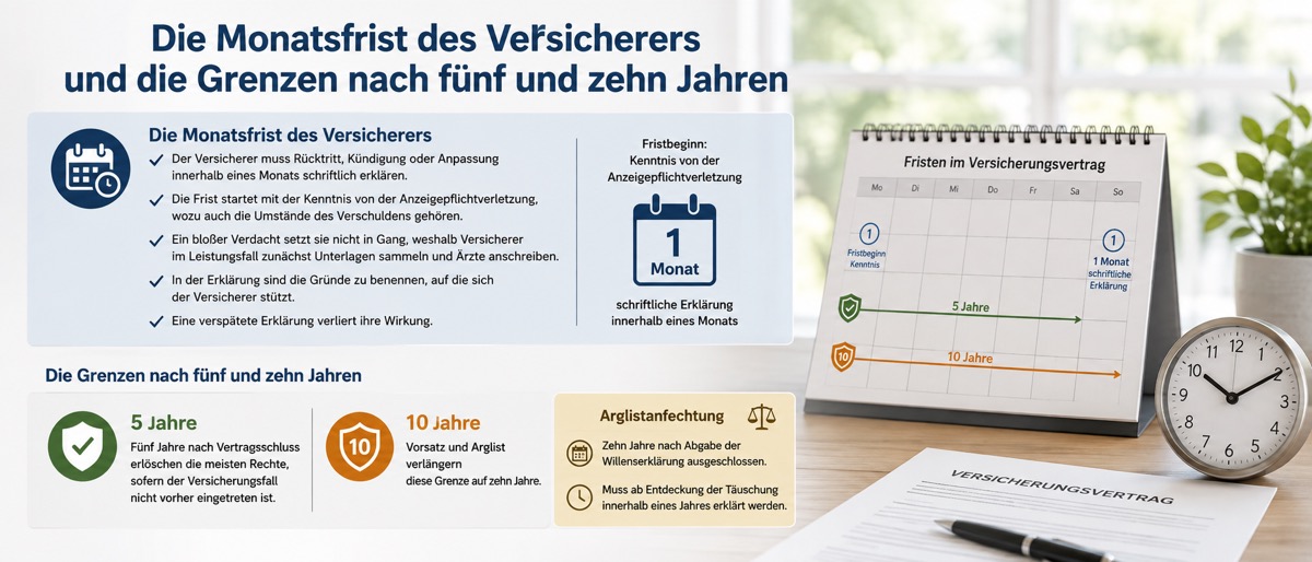 Die Fristen bestimmen, wie lange der Vorwurf möglich bleibt