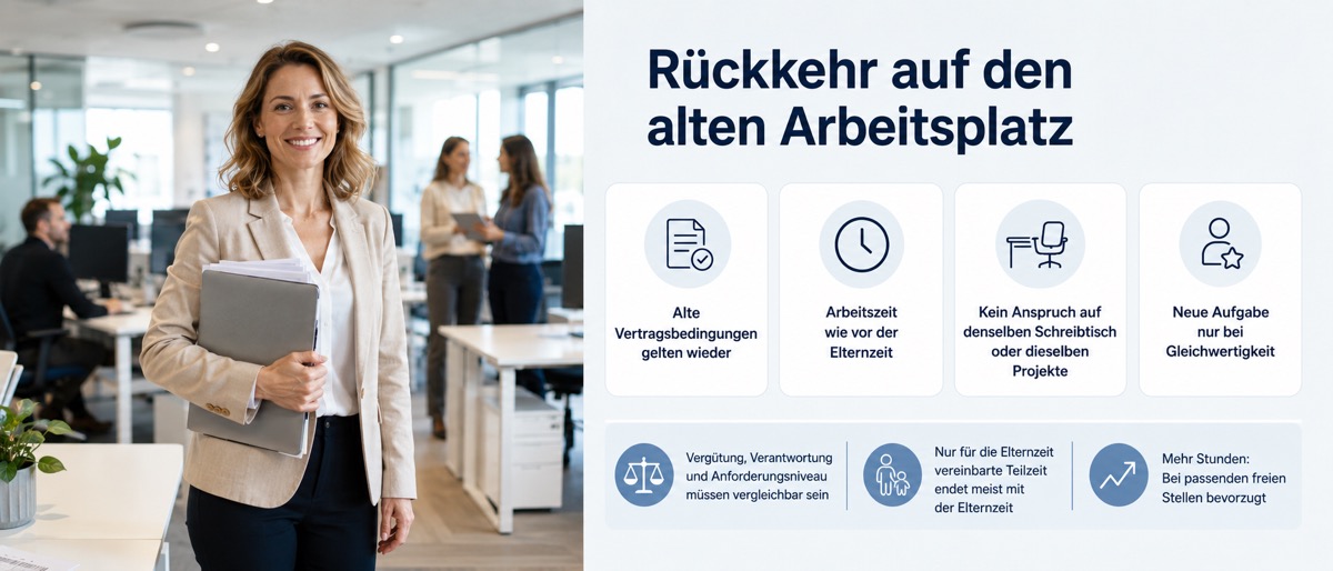 Rückkehr auf den alten Arbeitsplatz und gleichwertige Beschäftigung