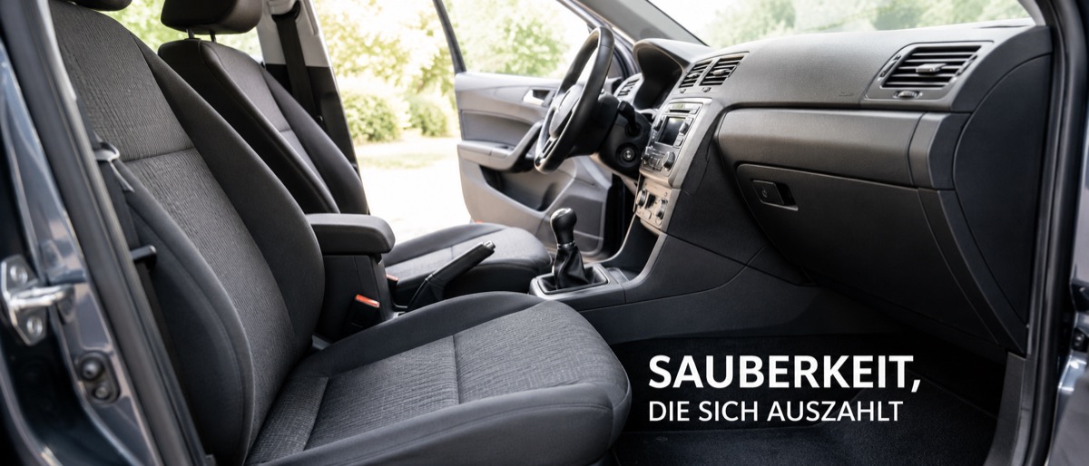 Sitze, Teppiche und Geruch zuerst
