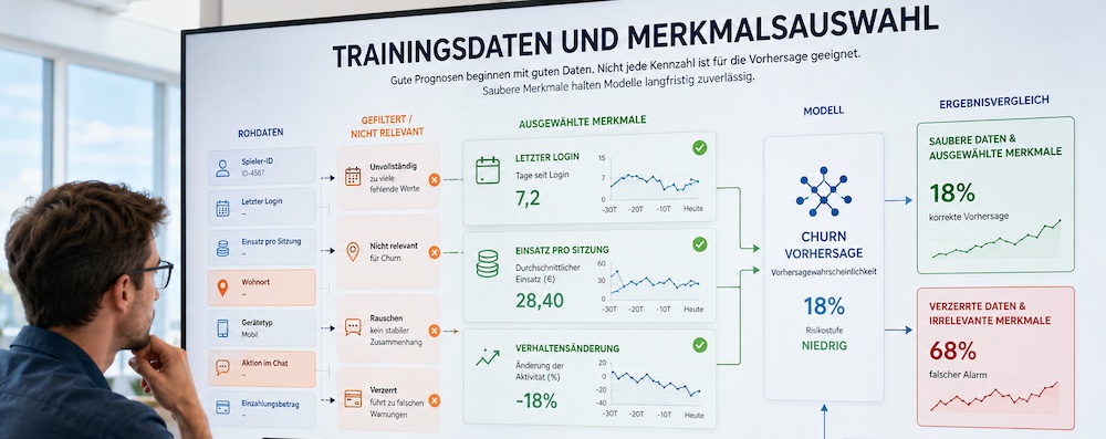 Trainingsdaten und Merkmalsauswahl